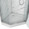 Душевая кабина Niagara Luxe NG-7701DM (90x90х210) низкий поддон(15см),дверь распашная,стенки мрамор,3 места