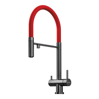 Смеситель для кухни Omoikiri Kanto-GM латунь/вороненая сталь