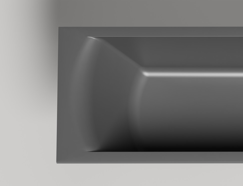 Ванна встраиваемая CASCATA KIT 180x80 S-Stone Матовое