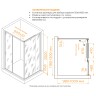Душевой уголок RGW LE-45 (Прозрачное, 1200x1000)