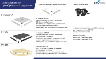 Экран для поддона RGW N/ST-21 G (900x1200)