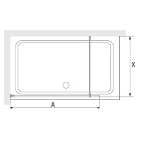 Душевая перегородка RGW WA-09B (Ribbed Line, 1200)