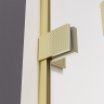 Боковая панель Veconi Premium Alassio SP G, 800x2000, брашированное золото, стекло прозрачное осветленное