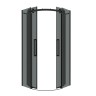 Душевое ограждение Grossman Classic 301.K33.04.1010.21.10 (100х100х195) четверть круга,раздвижная,черный матовый,стекло тонированное,1 место