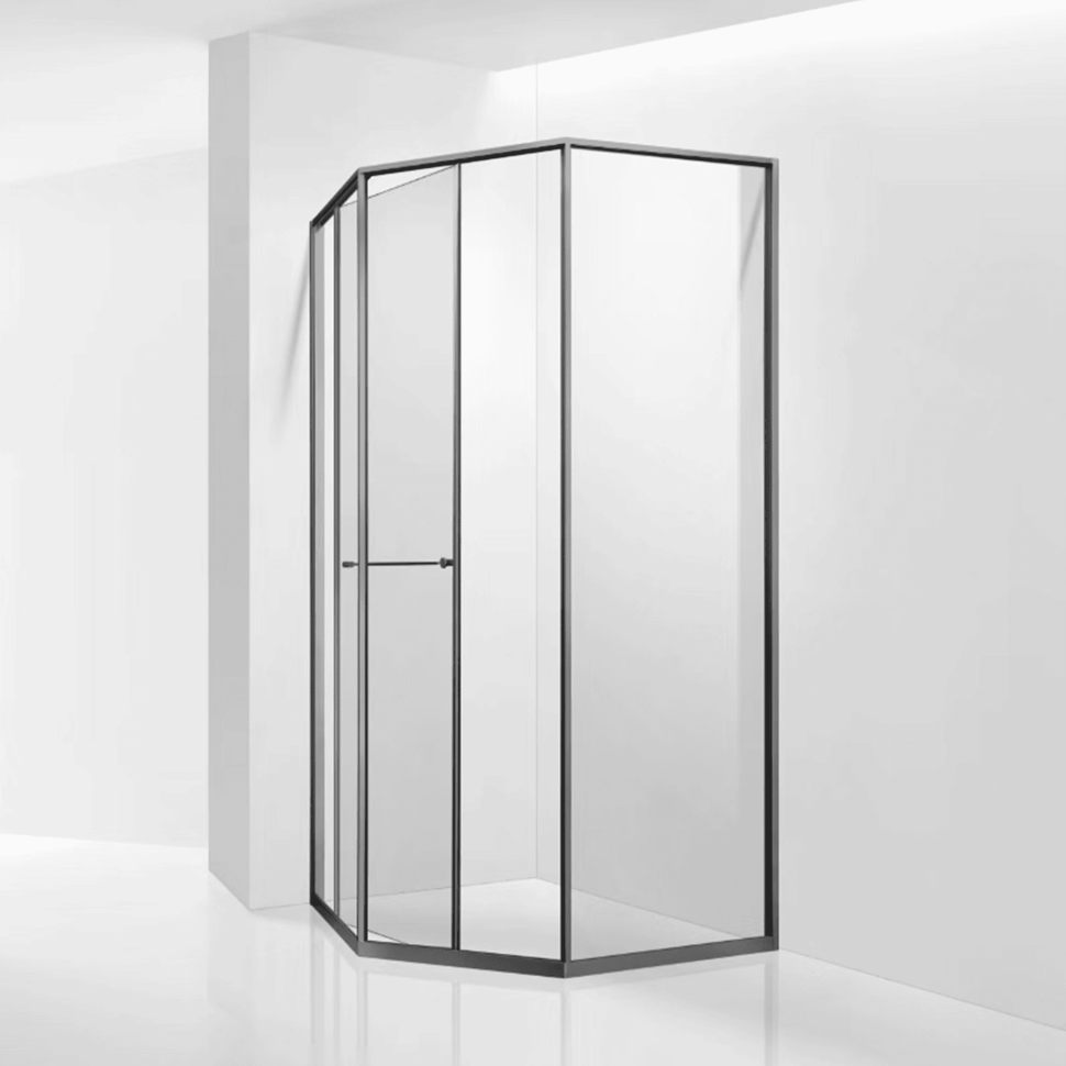 Душевой уголок RGW SV-82Gr "R" (Прозрачное, 1000x1000)