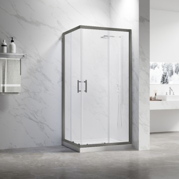 Душевой угол Veconi Rovigo RV-27GM, 1200x900x1900, оружейная сталь, прозрачное стекло