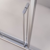 Душевая дверь раздвижная Premium Prato 300 CH-R, 1500х2000, хром, стекло прозрачное