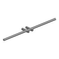 Полотенцедержатель двойной ABBER Osten 316 AA1855BGG брашированная оружейная сталь