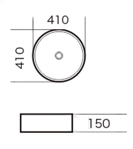 Раковина Grossman Style GR-3013 (410х410х150) белая матовая,1 место
