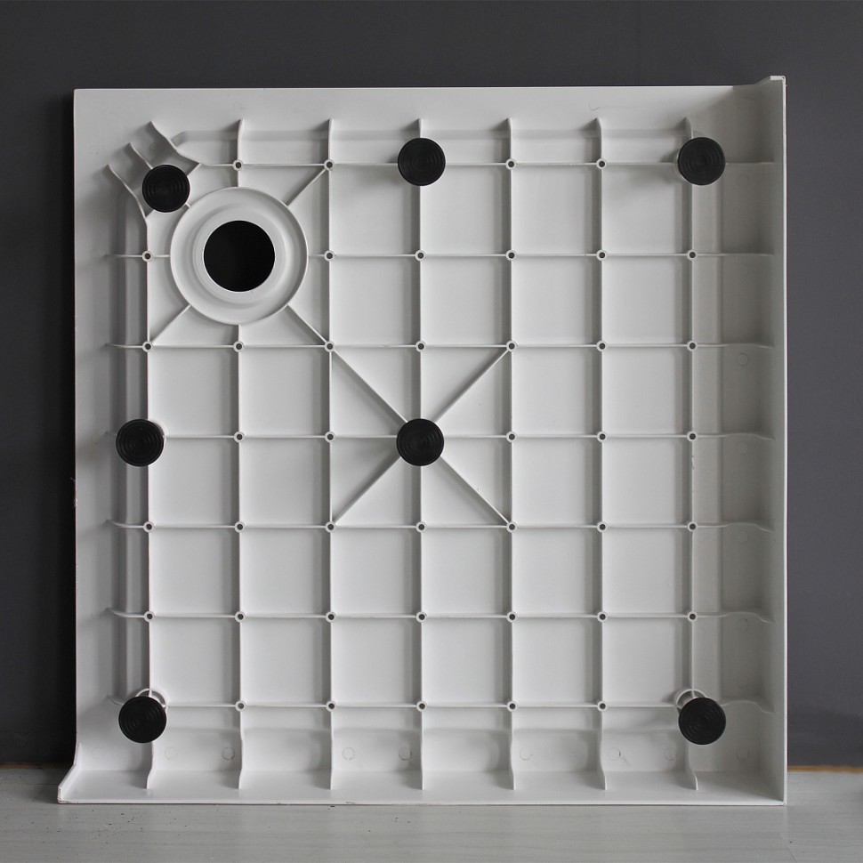 Душевой поддон квадратный RGW SMC-C-088 Белый (800x800)