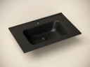 Умывальник накладной прямоугольный (цвет Черный Матовый) Element 710x465x180мм