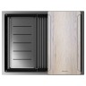 Мойка нерж. сталь NEXT-MULTI SINK 58 UNI, PM785845-GM, вороненая сталь,580х450мм, Paulmark