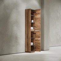 Шкаф-пенал SANCOS Libra Floor напольный, дуб чарльстон, 350х300х1870мм, арт. PLB35FECH