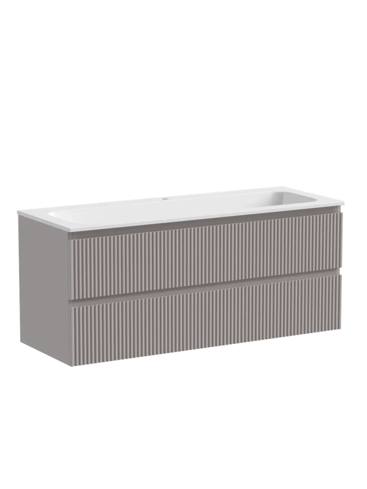 Тумба подвесная SANCOS Snob R 1195х445х500, c двумя ящиками оснащенными доводчиками, Doha Soft, арт.SNR120SM