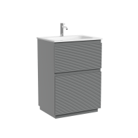 Тумба напольная SANCOS Folk Floor, 590х445х850, c двумя ящиками оснащенными доводчиками, Ergraut soft, арт.FL60FES