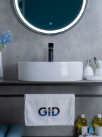 Раковина Gid N9012 51106 накладная белая 50x36x14