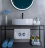 Раковина Gid N9012 51106 накладная белая 50x36x14