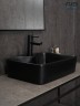 Раковина Gid Bm9091 53373 накладная черная матовая 48x37x13