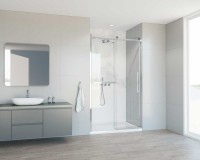 Душевая дверь Como Soft VDS-1CS120CL, 1200, хром, стекло прозрачное