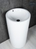 Раковина Gid Nb163 81107 накладная белая 46x46x85