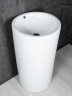 Раковина Gid Nb163 81107 накладная белая 46x46x85
