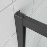 Душевой угол Veconi Ottimo P20SP B, 1200х700х1900 черный матовый, стекло матовое