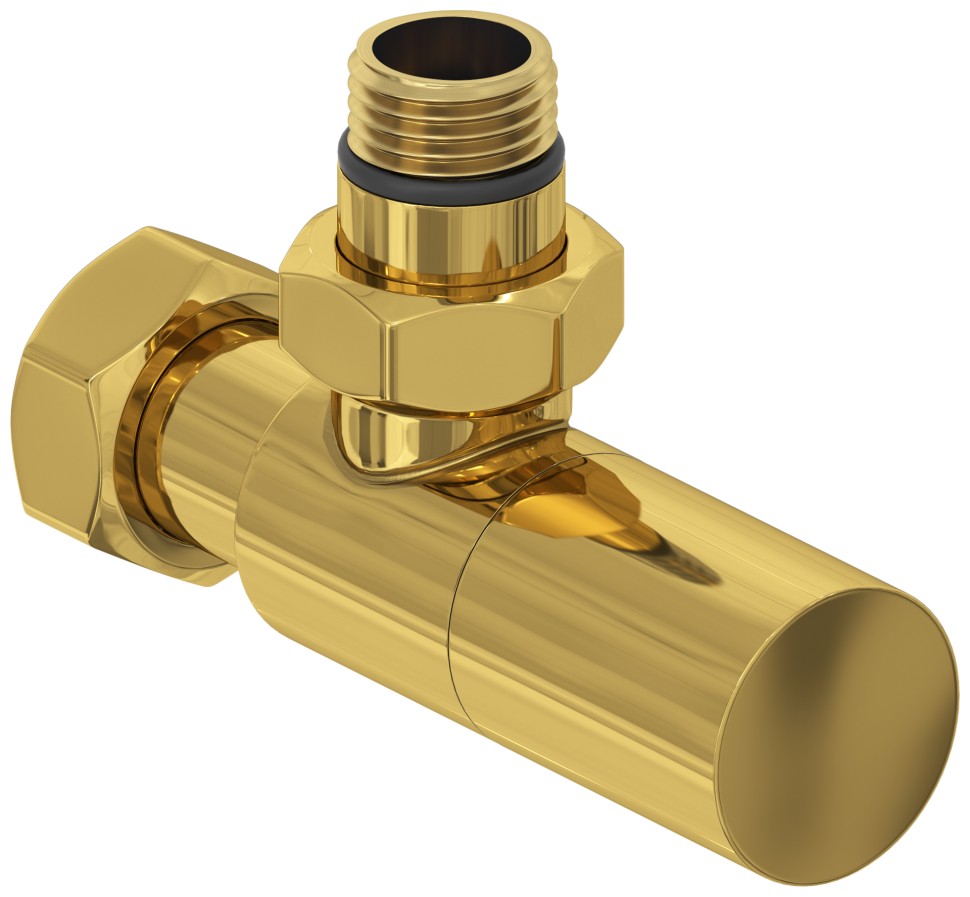 Вентиль угловой цилиндр (G 1/2" НР х G 3/4" НГ)