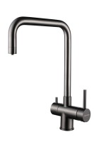 Смеситель для кухни Wetter, вороненая сталь, We213030-GM, Paulmark