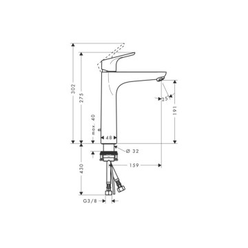 Смеситель для раковин Hansgrohe Focus хром (31608000)
