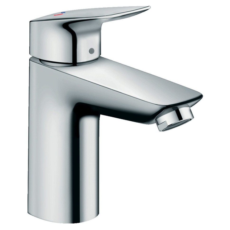 Смеситель для раковины Hansgrohe Logis со сливным гарнитуром 71102000, хром