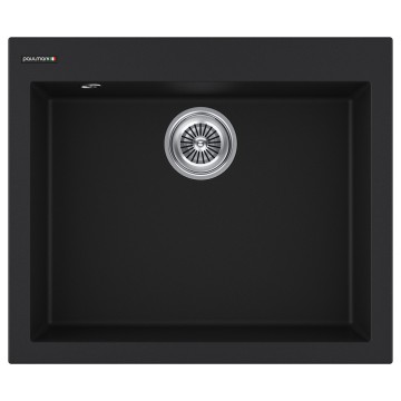 Мойка DEFINI 60, ULTRAGRANIT, PM836051-BLM, BLACK, 600х510 мм, Paulmark