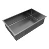 Мойка нерж. сталь NEXT-SKEW 74 UNI, PM887444-GM, вороненая сталь,740х440мм, Paulmark 1,2мм