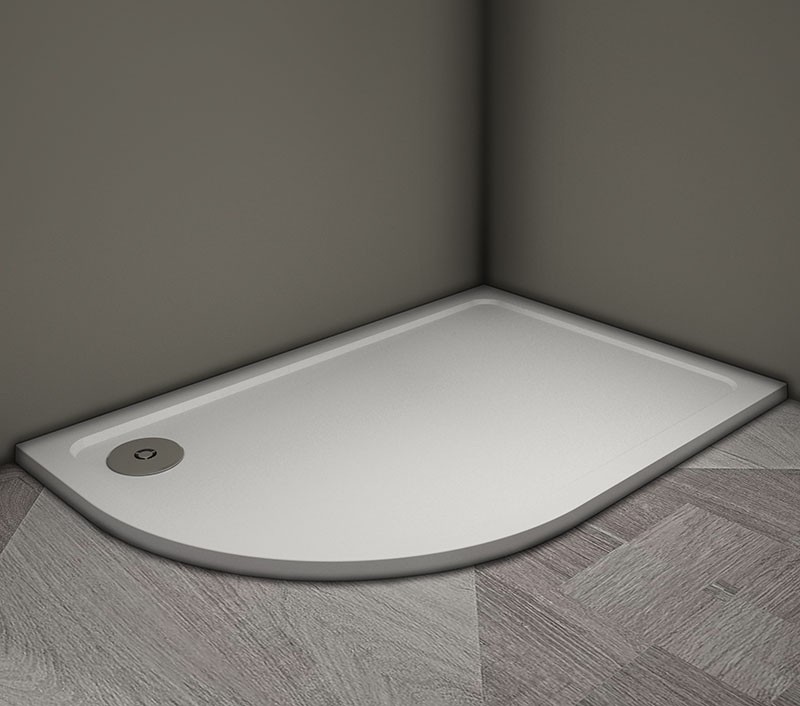 Душевой поддон Veconi Tezeo stone TZ-11R, 1000x800x30, искусственный камень, белый