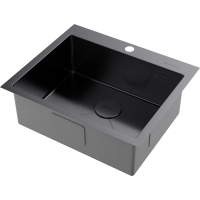 Кухонная мойка Omoikiri Akisame 59-GM нерж. сталь/вороненая сталь