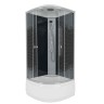 Душевая кабина Niagara Eco NG-7507-14BLACK (80х80х215) высокий поддон(40см),стекло мозаика,4 места