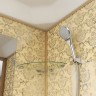 Душевая кабина Niagara Luxe NG-7701G (90x90х210) низкий поддон(15см),дверь раздвижная,стенки золото,3 места