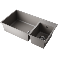 Кухонная мойка Omoikiri Tedori 85-2-U-GR Tetogranit/leningrad grey