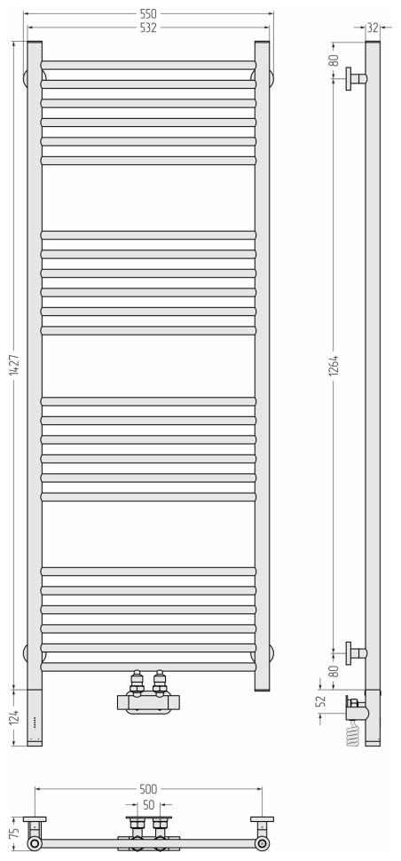 Богема EU50+ 3.0 прямая 1500х500