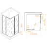 Душевой уголок RGW PA-146 (Прозрачное, 900x1000)