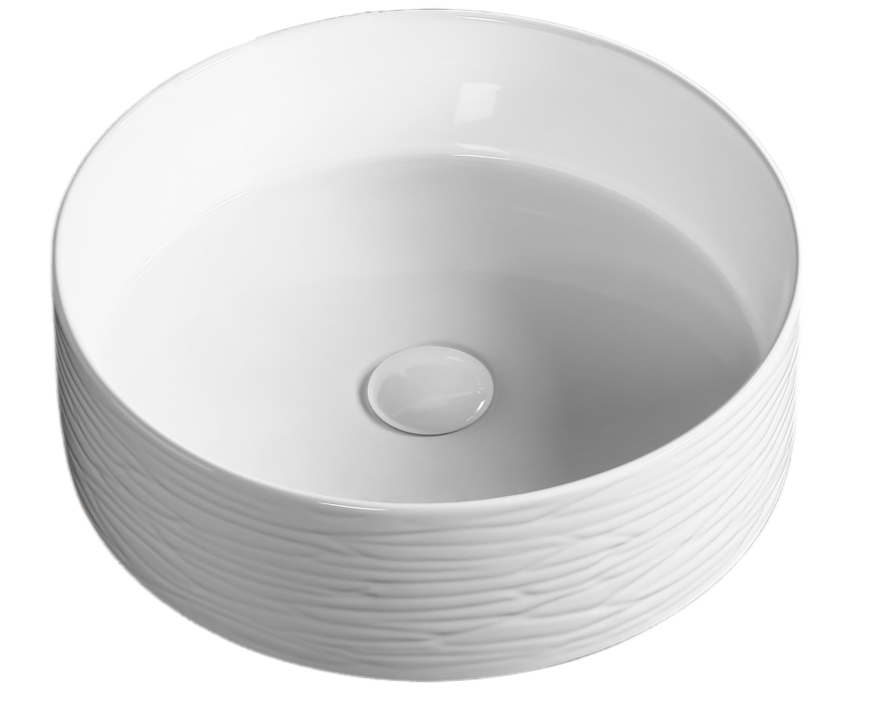 Раковина накладная MILLEAU Glace MU7044G-GW (белый глянец)