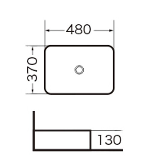 Раковина Grossman GR-3016 (480х370х130) белая,1 место