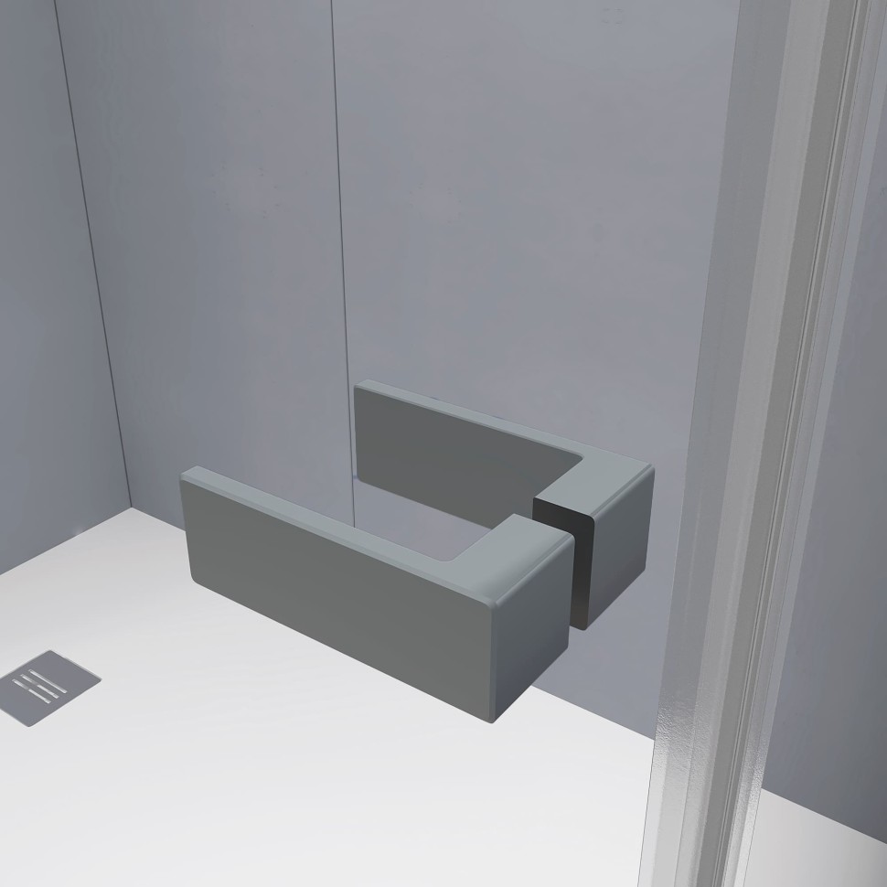 Душевой уголок с распашной дверью на петлях - RGW SV-040Gr (Прозрачное, 1200x1000)