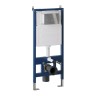 Комплект 3 в 1: Grossman инсталляция 900.K31.01.000+клавиша 700.K31.01.100.100 хром глянцевый+унитаз GR-4455BMSQ, 3 места