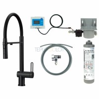Смеситель для кухни, с комплектом фильтрации воды, с гибким изливом