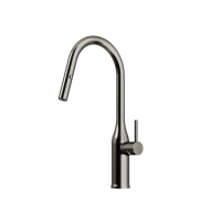 Смеситель для кухни SANCOS Grand с вытяжным изливом, цвет вороненая сталь, арт. SC4002GG