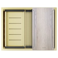 Мойка нерж. сталь NEXT-MULTI SINK 58 UNI, PM785845-LG, светлое золото, 580х450мм, Paulmark
