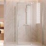 Душевой уголок Экстенза (Extenza) VSR-4EX111290CLBN, 1100/1200*900, брашированный никель, стекло прозрачное
