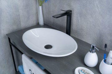 Раковина Gid N9022 51110 накладная белая 50x35x9