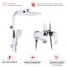 Душевая система Raglo для ванны и душа хром