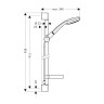 Душевой набор Hansgrohe Croma 100 хром 27771000